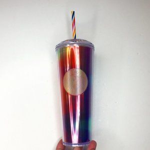 Starbucks NWT 24 oz, Kaleidoscope rainbow tumbler